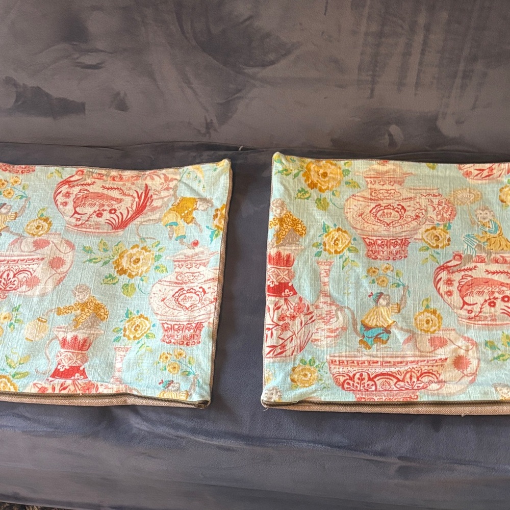 Rare Monkey Jars Sundance square pillow covers
